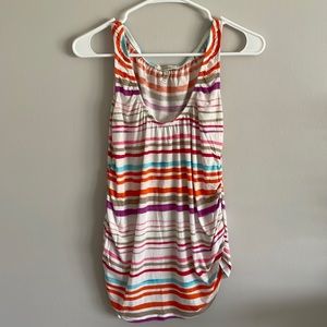 Old Navy colorful striped maternity tank. Good condition. Size XS